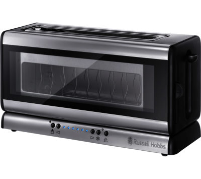 RUSSELL HOBBS  21310 2-Slice Toaster - Black Glass